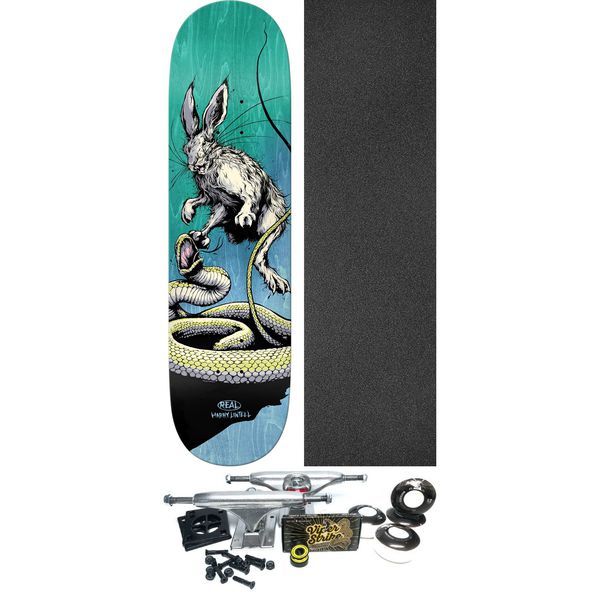 Real Skateboards Harry Lintell Prey Skateboard Deck - 8.4" x 32" - Complete Skateboard Bundle